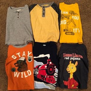 Lot of 6 Long Sleeve 3T Boys Shirts